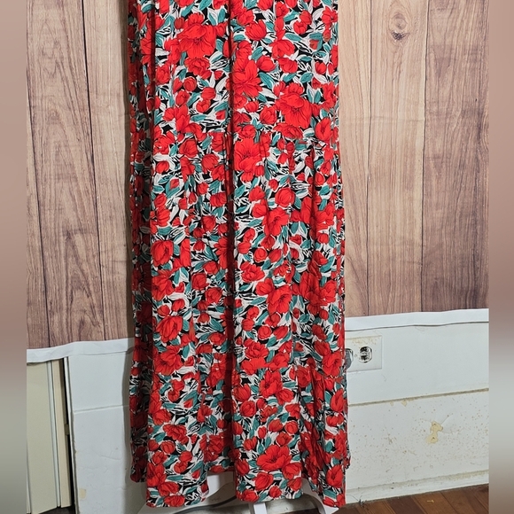 FARORO Sleeveless Long Boho Floral Halter Maxi Dresse Crochet Neck Size XL - Picture 6 of 15